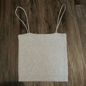 Gray Brandy Melville Crop Top.